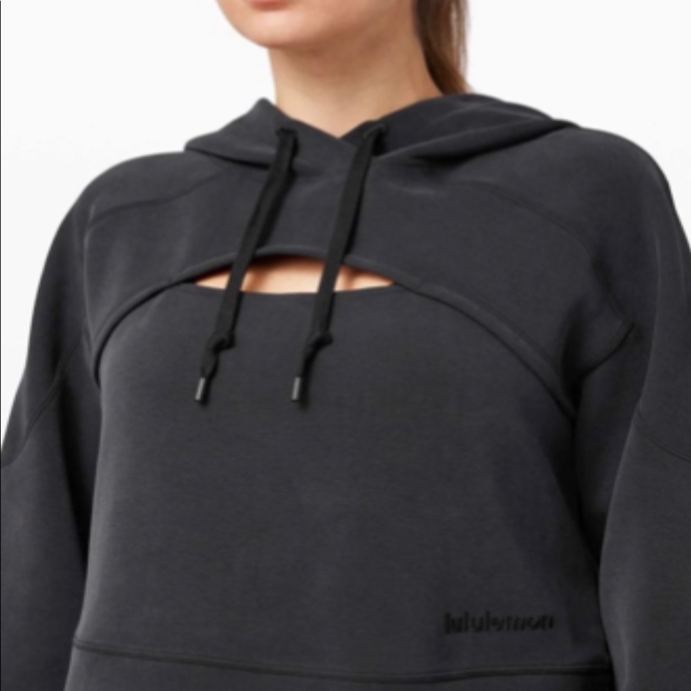 lululemon get centred crop Hoodie